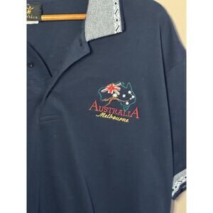 Australia Melbourne Australia Black Polo Shirt XL